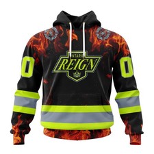Personalized Ontario Reign Hoodie Special Design Honoring Firefighters