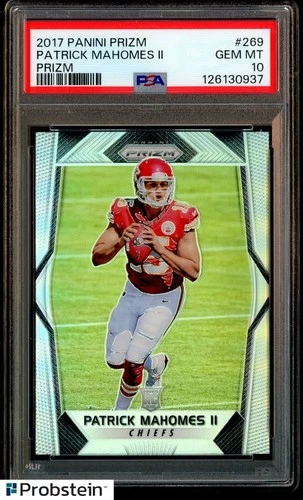 2017 Panini Silver Prizm #269 Patrick Mahomes II RC Rookie PSA 10 GEM MINT
