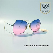 Cobalt C-3 54-17 Vintage Sunglasses-New Blue-Rose Second Chance Custom Lenses