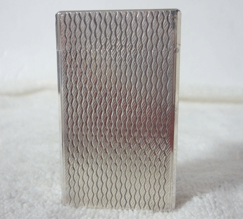 S.T. Accendino a gas a rullo Dupont materiale metallo argento T4KL42 vintage - Foto 3 di 5