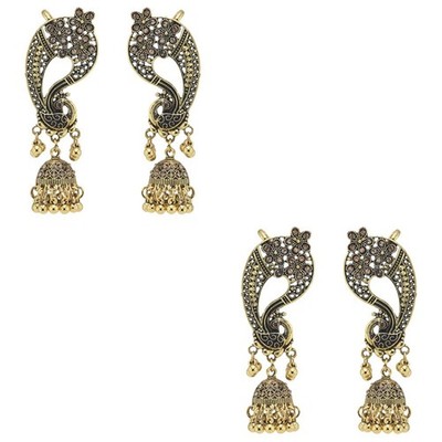  2 Pairs Ohr Schmuck Ägypten Ohrstecker Vintage -Ohrringe Retro-Ohrringe