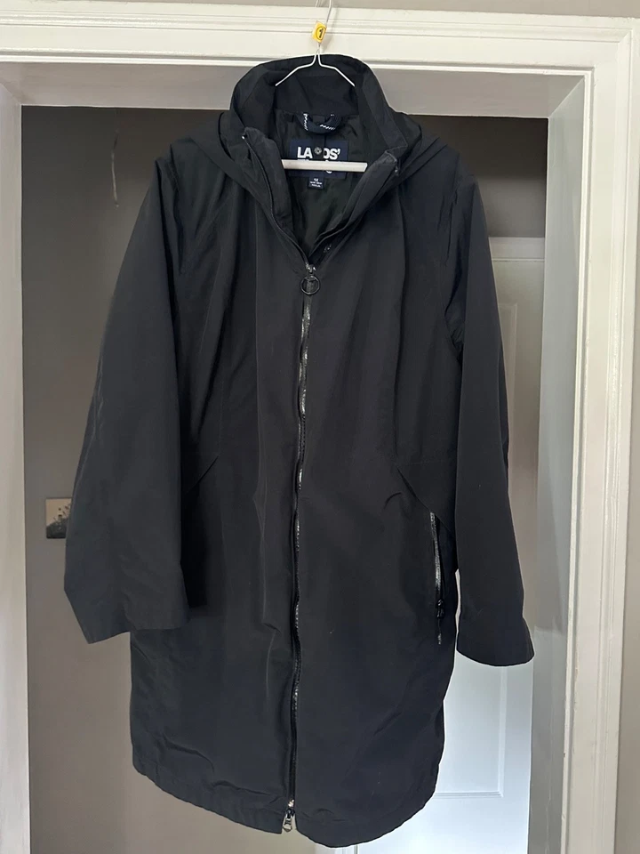 LAND'S END ЗИМНЕЕ ПАЛЬТО. 1 X. Средняя длина. Черный - Изображение 4 из 4