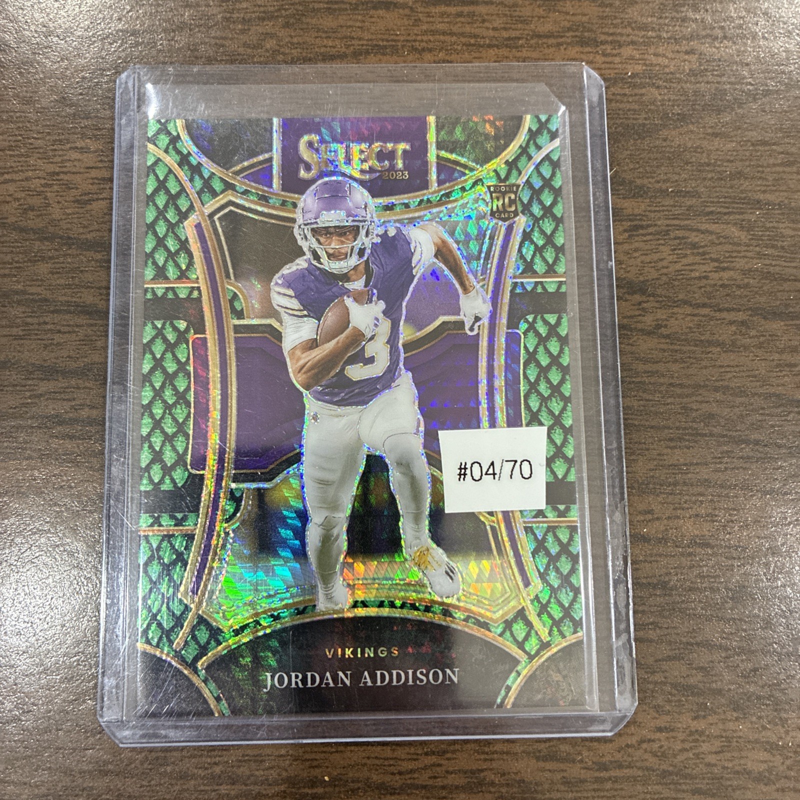 2023 Panini Select - Suite Level Jordan Addison #462 Dragon Scale Prizm /70 (RC)