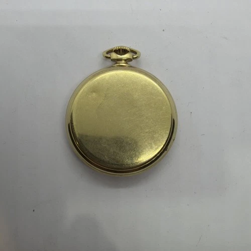 Elgin Swiss Antique 17J Mechanical Gold Tone Pocket Watch Grade 326 WORKS!