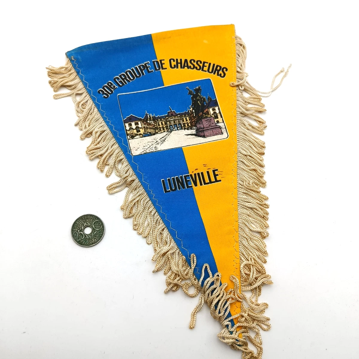 Fanion Militaire Brodé Ancien - 1er RICM (Régiment D'Infanterie De Chars De Marine) - France