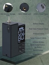 Electric Portable Sports Air Pump for Inflation and Deflation - Automatic Ball