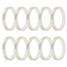 10 Rolls Heat Tape 10mm x 33m 108FT High-Temperature Resistant Tape Transparent