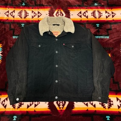VTG Levi's Corduroy Jacket Men s XL Sherpa Lined Brown Trucker Coat Paper Tag