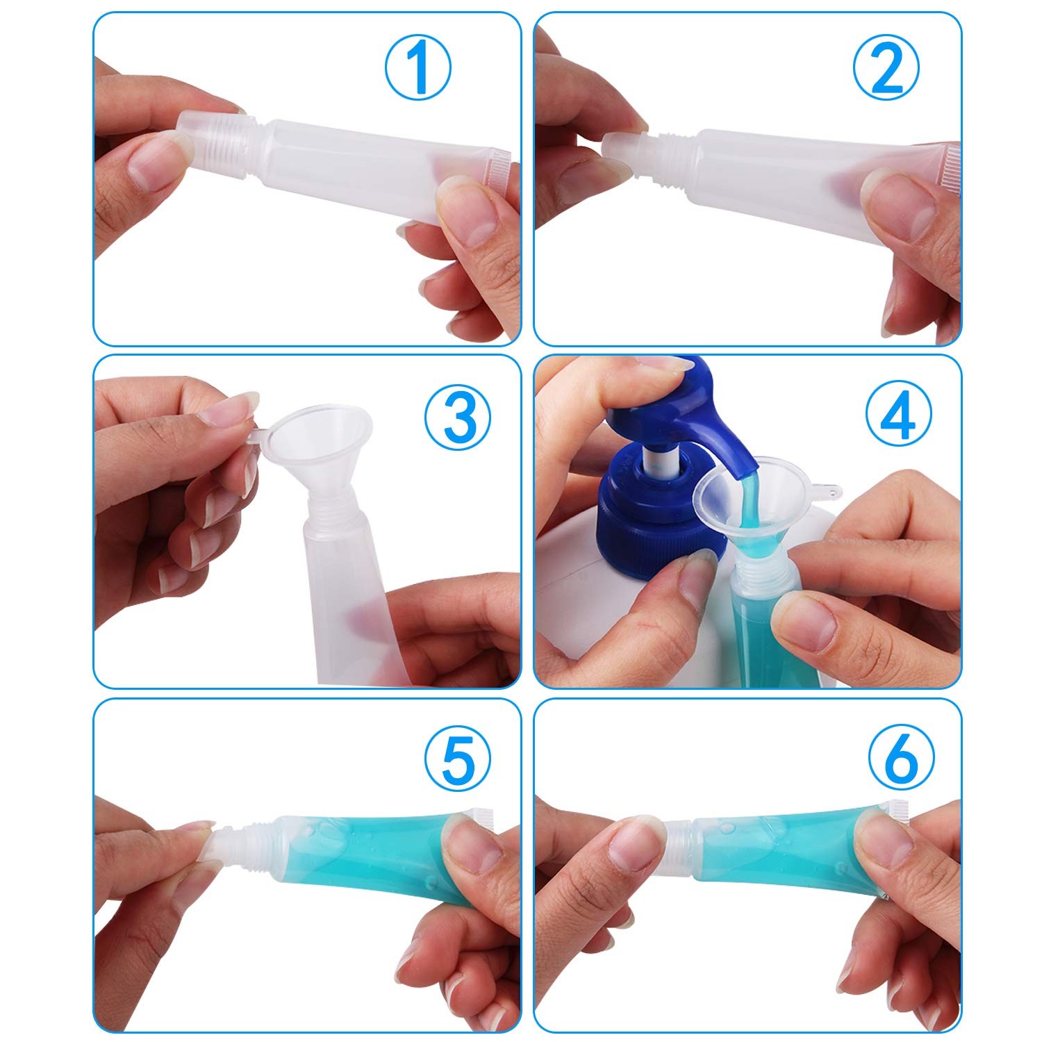 40pcs 10ml Empty Tubes Lip Gloss Containers for Lip Gloss, Balm, Cosmetic