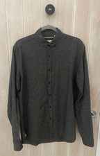 Oliver Spencer Mens Long Sleeve Shirt Cotton Button Down Casual, Size Medium