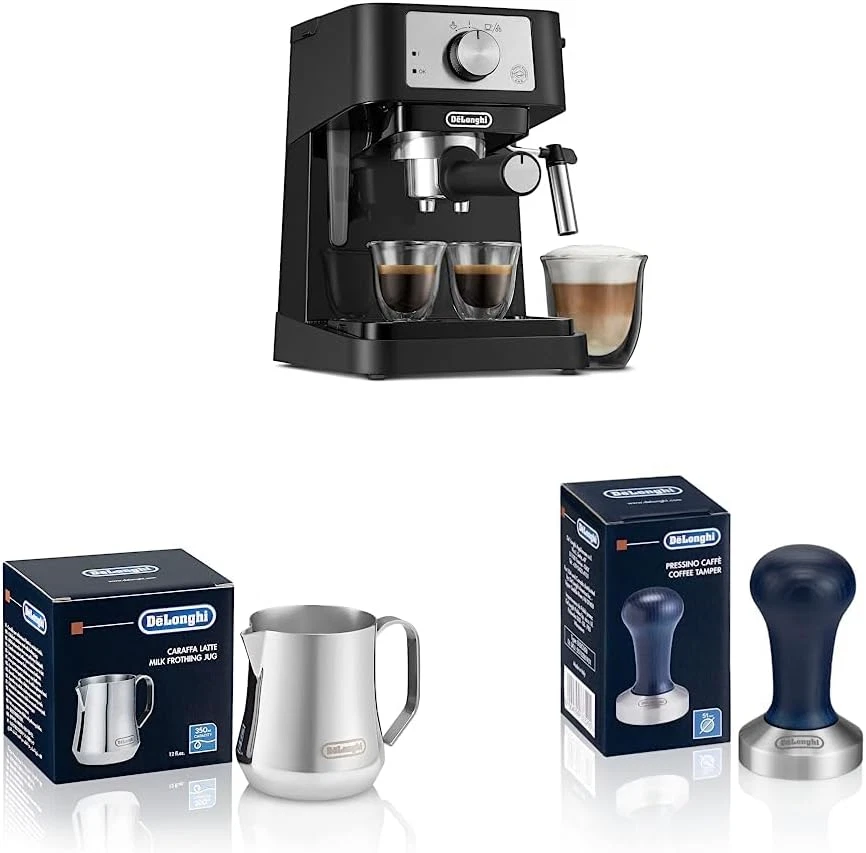 Stilosa Espresso Machine with Milk Frother & Coffee Tamper Set