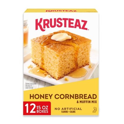Honey Cornbread & Muffin Mix - 15 oz, Pack of 12 - Moist & Delicious Baking Mix