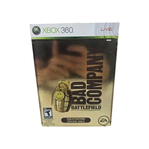 Battlefield Bad Company Gold Edition Xbox 360 CIB Complete W/ Slipcover