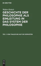 Walter Kinkel Von Thales Bis Auf Die Sophisten (Hardback)
