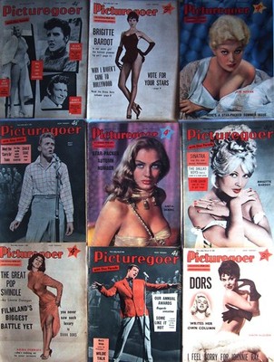 PICTUREGOER MAGAZINE 1956-1960 / BRIGITTE BARDOT / DIANA DORS & MORE MULTI-LIST