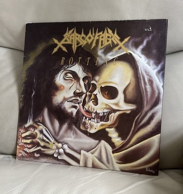 SARCOFAGO ROTTING 1989 FIRST UK PRESS LP FLAG 52 NEAR MINT VINYL