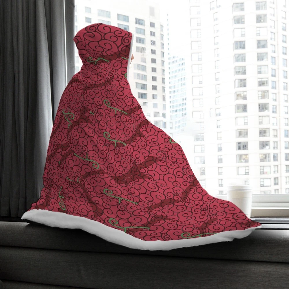 Ope Ope No Mi Hooded Blanket - Devil Fruit Cozy Anime Fleece Throw