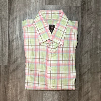 Robert Talbott Estate Trim Fit Long Sleeve Button Down - Large