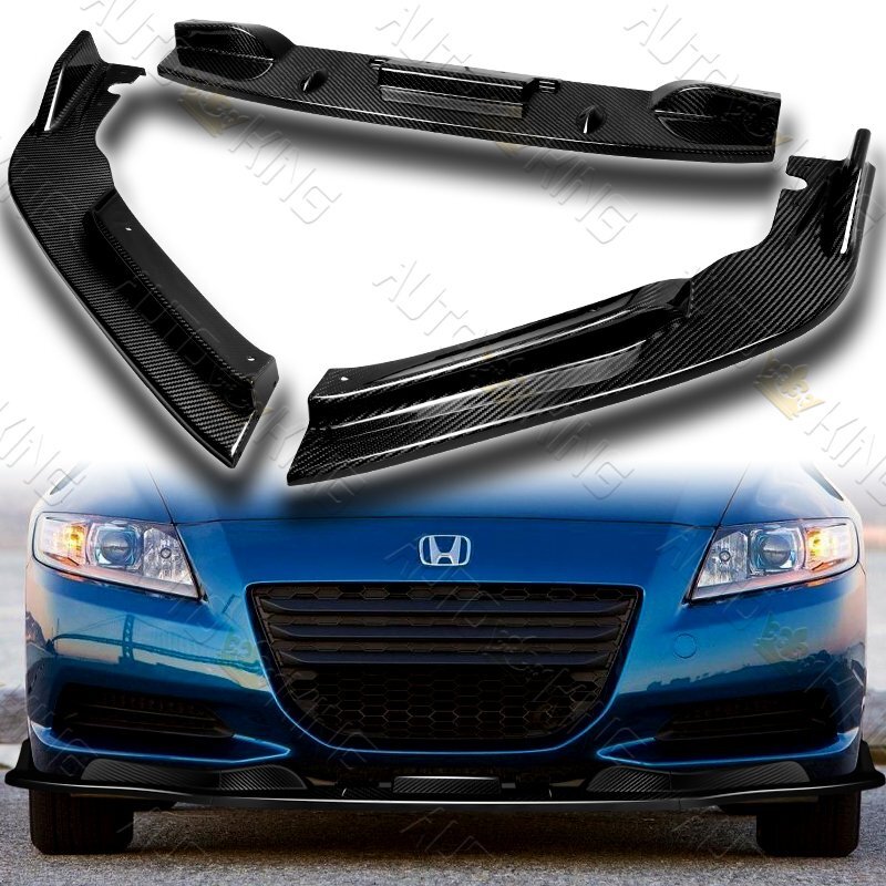 FIT 11-12 HONDA CR-Z CRZ JP-STYLE CARBON FIBER FRONT BUMPER
