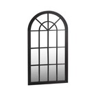 <!--F#f_0-->Oikiture Window Mirror Arched Wall Mirrors 76x51cm Black<!--F/-->