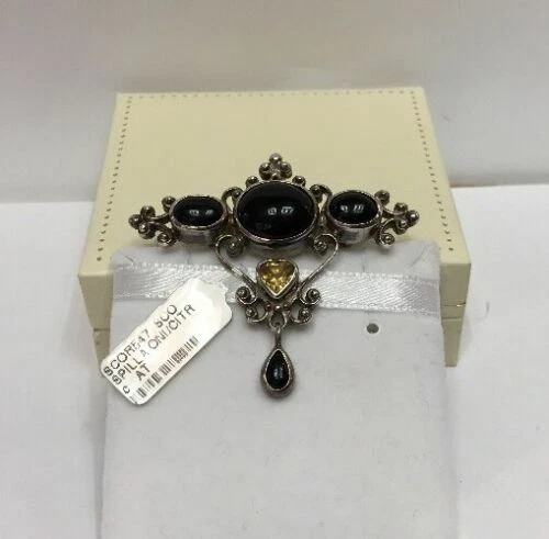 Gioielli etnici e tribali in argento con pietra principale onice