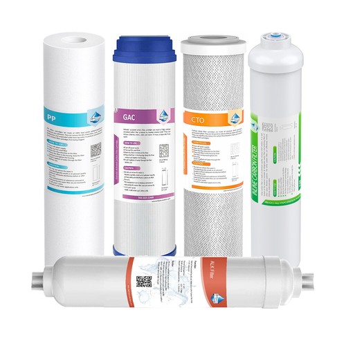5/6 Stage Reverse Osmosis System Cartridge Replacement Alkaline Water Filter Set - Picture 2 of 14