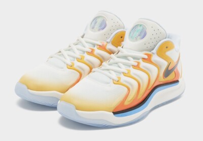 Nike KD 17 “Sunrise” University Gold Basketball Shoe FJ9487-700 US