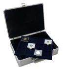 S6 Cargo Coin Case With 6 12 x 50 mm Blue Felt Quadrum Coin Trays