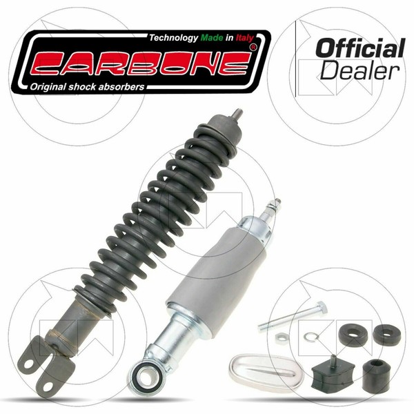 Set StoßDäMpfer Vorne + Hinten Phosphatiert Vespa 125 ET3 Spring-image