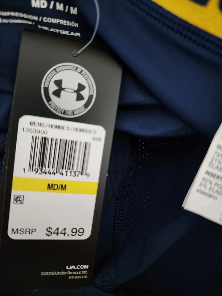 NEW Under Armour x Project Rock BSR HeatGear Compression Shorts Size Medium - Image 4 of 4
