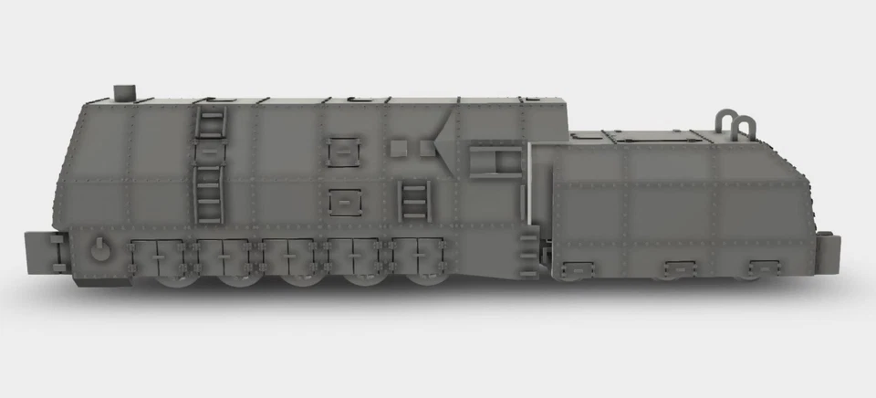 Panzerlok BR-57 WW2 Bausatz Kit 3D Druck 1:160 - 1:72 - Bild 4 von 4