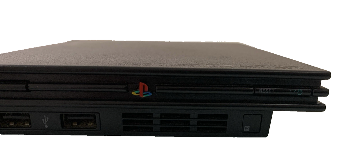Sony PlayStation 2 PS2 Slim Black Console SCPH-75000 AC AV
