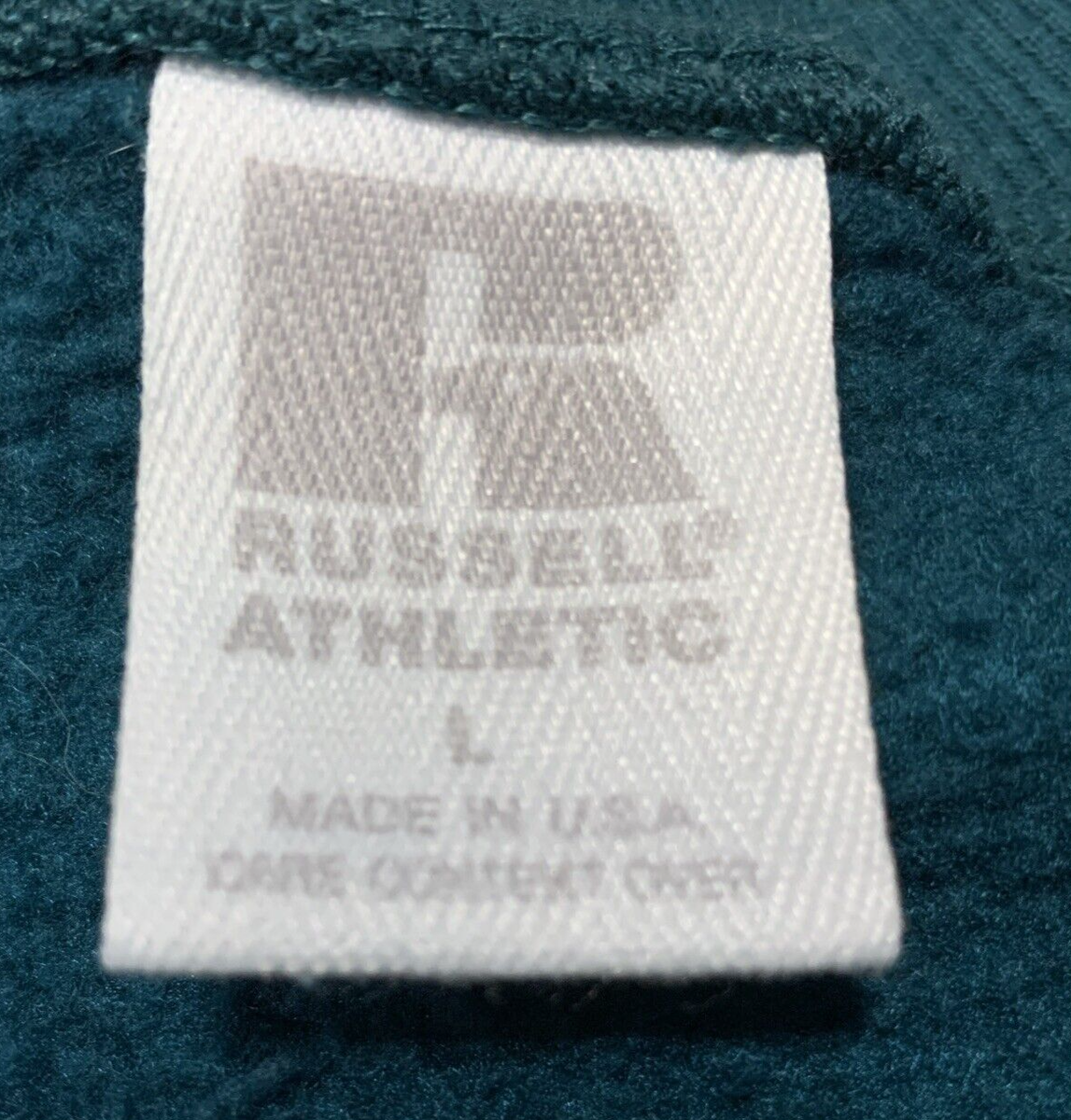 Vintage 90s Russell Athletic Long V Neck Sweatshirt Mens XL