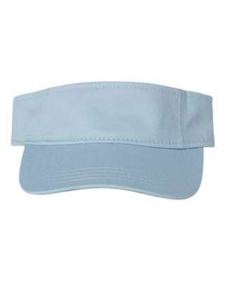 Valucap Unisex 100% Cotton Bio-Washed Chino Twill Adjustable Visor - VC500