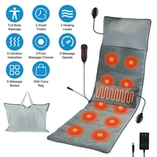 NEW Full Body Massage Mat 10 Vibration Motors 9 Massage Modes 3 Heating Settings