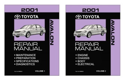 2001 Toyota Avalon Shop Service Repair Manual Book