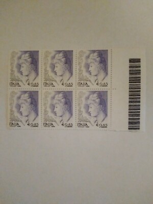 ITALY WOMEN IN ART PLATE BLOCK OF 6 MNH OG STAMPS SCOTT #2452 | eBay
