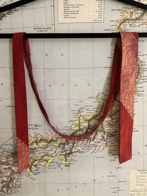 Vintage 1950s/60s Skinny Necktie. 54x2
