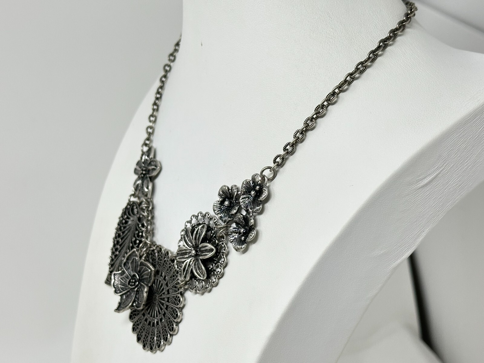 Beautiful Silvertone PREMIER DESIGNS Filigree Sty… - image 3