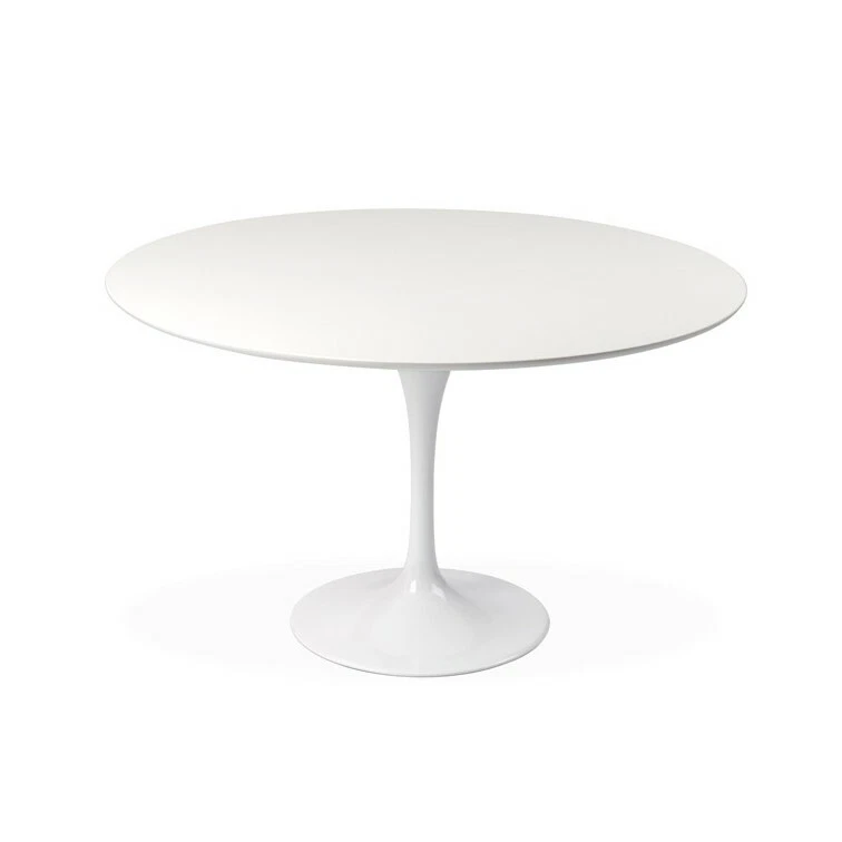 TULIP table diam. 120cm Matte White Laminate