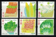 HONG KONG CHINA 2023 VEGETALS OF HONG KONG COMP. LOT DE 6 TIMBRES EN MNH