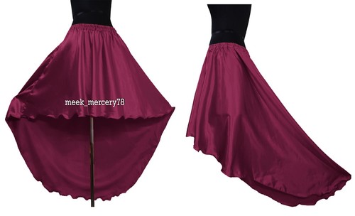 New Trend Up Down Skirt Satin High low skirt Asymmetrical Skirt Plus Size S47 - 第 42/45 張圖片