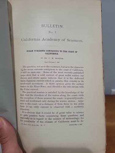 Bulletin of the California Academy of Sciences June 1887 Vol.2, No. 7 Astronomy - Picture 3 of 9