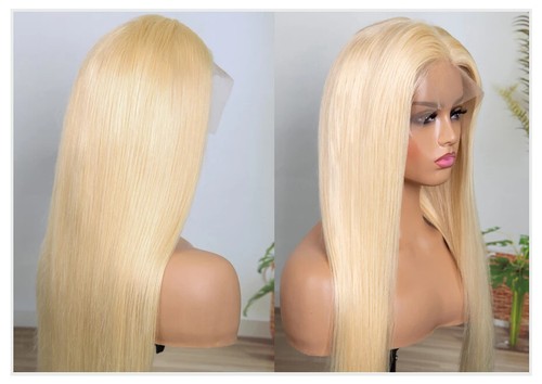 13x4 13x6 360 HD Transparent 613 Honey Blonde Color Lace Front Human Hair Wigs - Picture 12 of 24