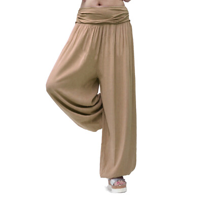 GOGO Damen Pumphose Super Leichte Haremhose Freizeithose Sommerhose Sport Hose