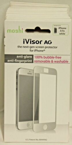 Apple iPhone 5, 5s, or 5c Screen Protector by Moshi iVisor AG Black or White - Picture 2 of 9