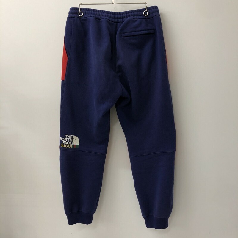 GUCCI x THE NORTH FACE 21AW Nylon Switching Jogging Pants Red Blue 