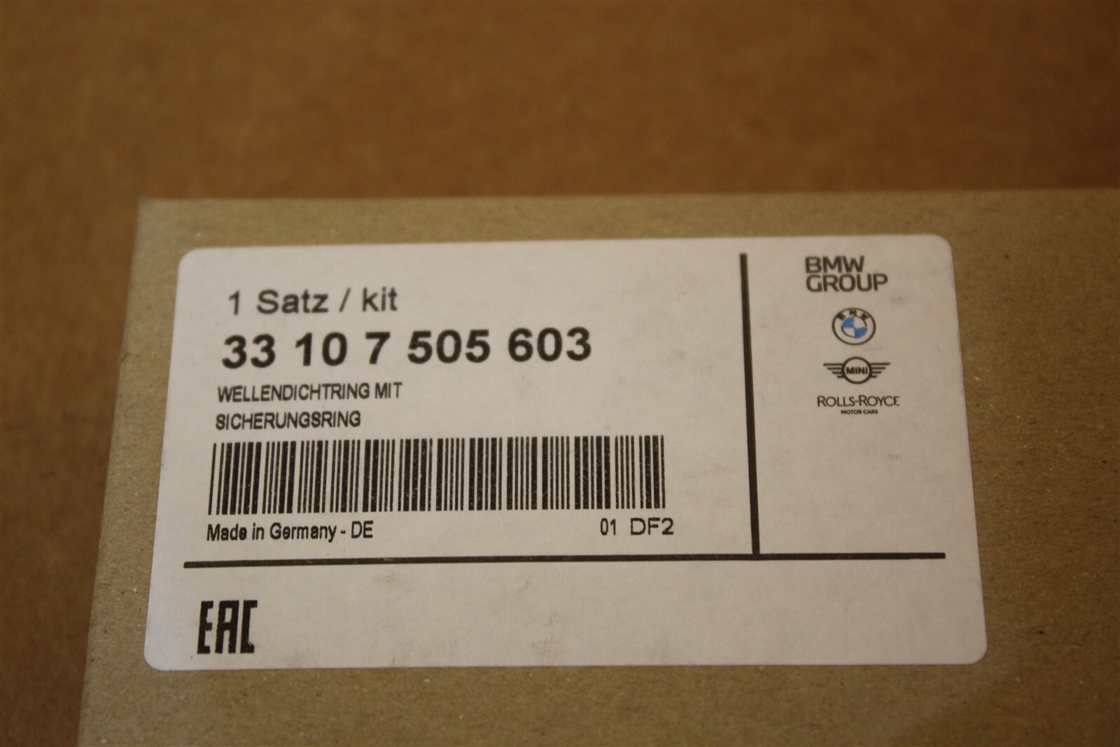 BMW Shaft Seal With Lock Ring 78x44x10mm for Drive Output  