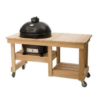 Primo Oval Junior 200 Kamado Grill W/ Counter Top Cypress Table Package Deal