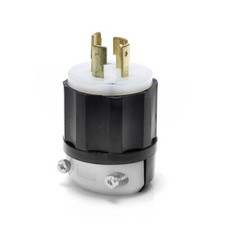 Leviton 2331 2-Pole 3-Wire 20 Amp Industrial Grade Locking Plug NEMA L7-20P